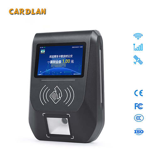Smart bus ticket validator cashless bus payment readers pos ticketing system tap go payment terminal