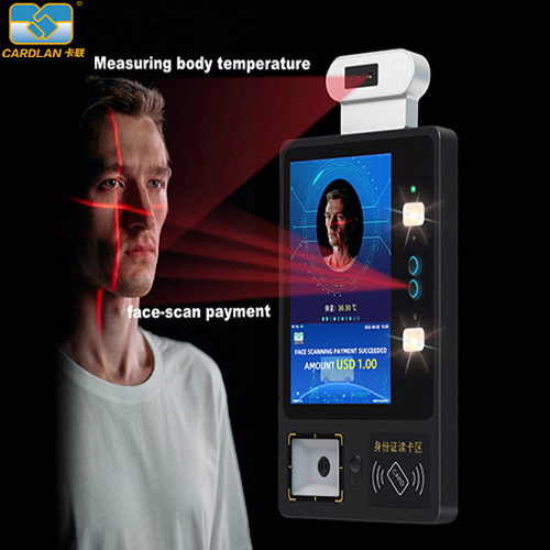 Cardlan Facial recognition temperature detection smart terminal support NFC and QR Ticket Validation