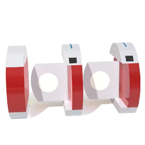 Cardlan High Security Anti-pinch Kids Turnstile Flap Barrier, Kindergarten school Swing Turnstile,Swing Gate Operator Customized RFID Card Swing Turnstile Gate