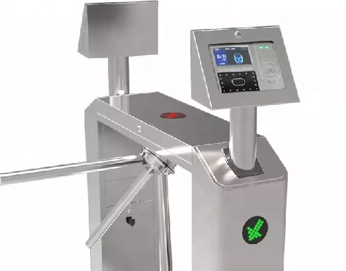 Cardlan Automatic Security Turnstile RFID Card Barcode reader digital tripod turnstile door Face Recognition Cartoon Gate Machine