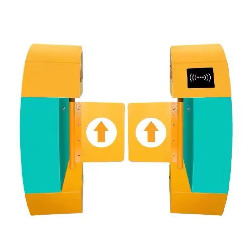 Cardlan High Security Anti-pinch Kids Turnstile Flap Barrier, Kindergarten school Swing Turnstile,Swing Gate Operator Customized RFID Card Swing Turnstile Gate
