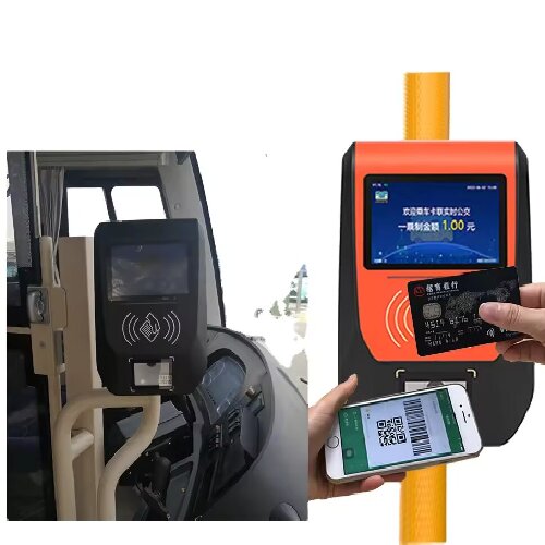 Cardlan POS Terminal Bus RIFD Card Validator Automated Fare Collection System with GPS 4G Wi-Fi NFC QR Payment POS Machine