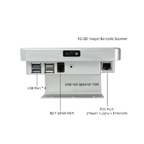 Cardlan CL-802C Price Reader Automatic Payment Terminals QR Code Payment Wall Mount Touch Screen Computer Kiosk