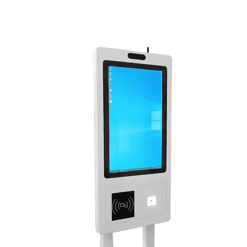 Cardlan CL-CM215 21.5'' KIOSK Floor Stand Self Service Kiosk Win10 For Ordering barcode scanner/Printer/NFC