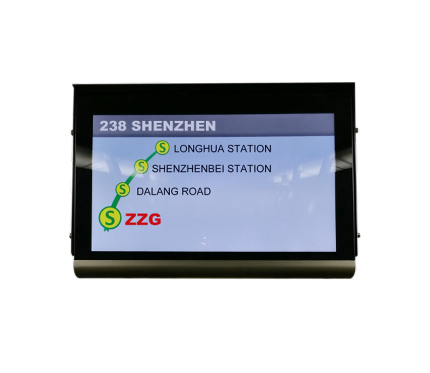 Custom Bus LCD Destination Station Show Signs Passenger Reminder Built-in GPS Announcer Display Screen