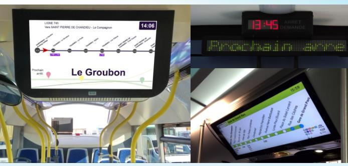Bus LCD Passenger Information Screen Video Advertising Play Voice Stop Prompt Wifi Digital Display